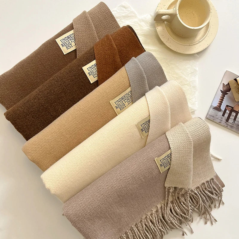 Pashmina Scarf Soft Warm Fringed Wrap