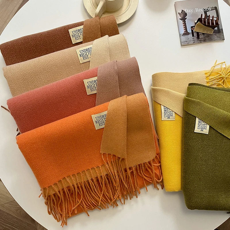 Pashmina Scarf Soft Warm Fringed Wrap