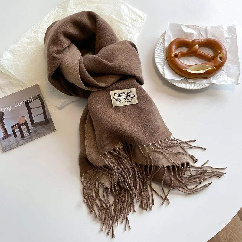 Pashmina Scarf Soft Warm Fringed Wrap