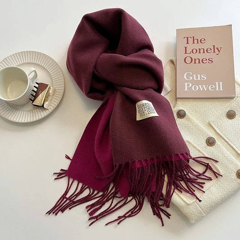Pashmina Scarf Soft Warm Fringed Wrap