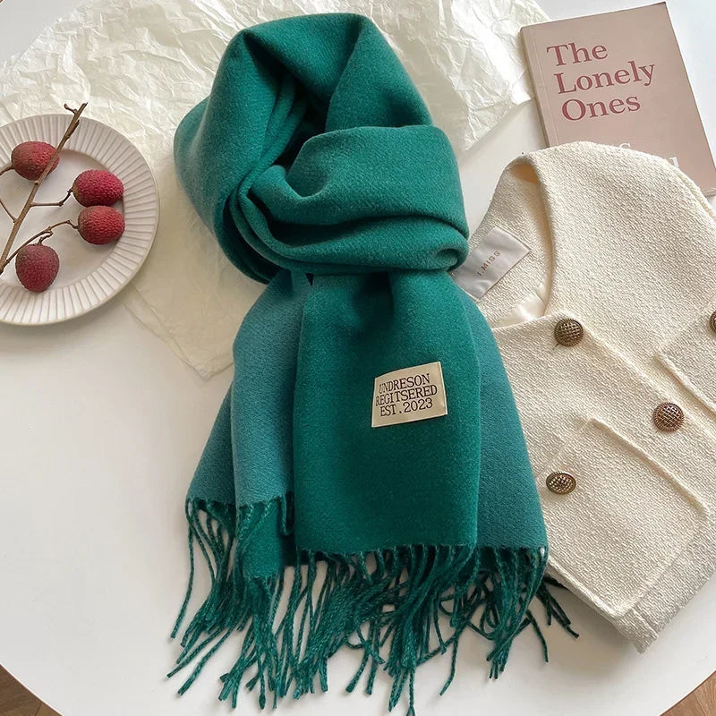 Pashmina Scarf Soft Warm Fringed Wrap