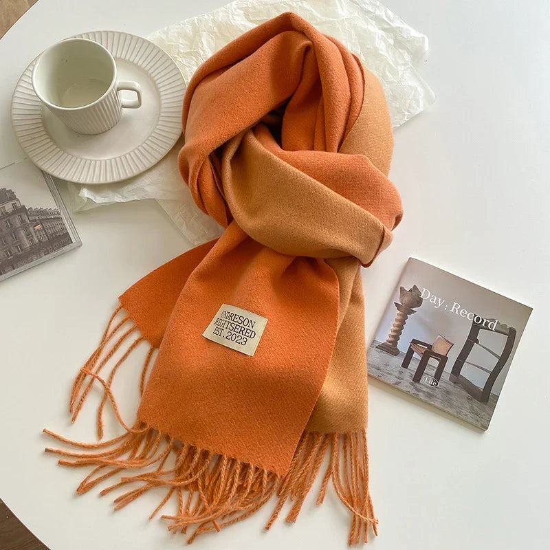 Pashmina Scarf Soft Warm Fringed Wrap