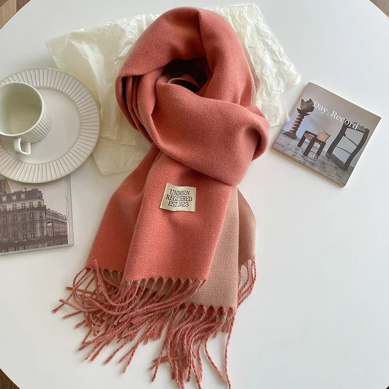 Pashmina Scarf Soft Warm Fringed Wrap