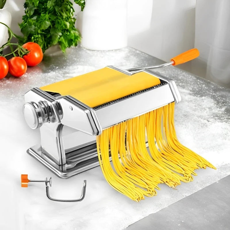 Pasta Maker 7 Thickness Levels Stainless Steel Dual Cutters