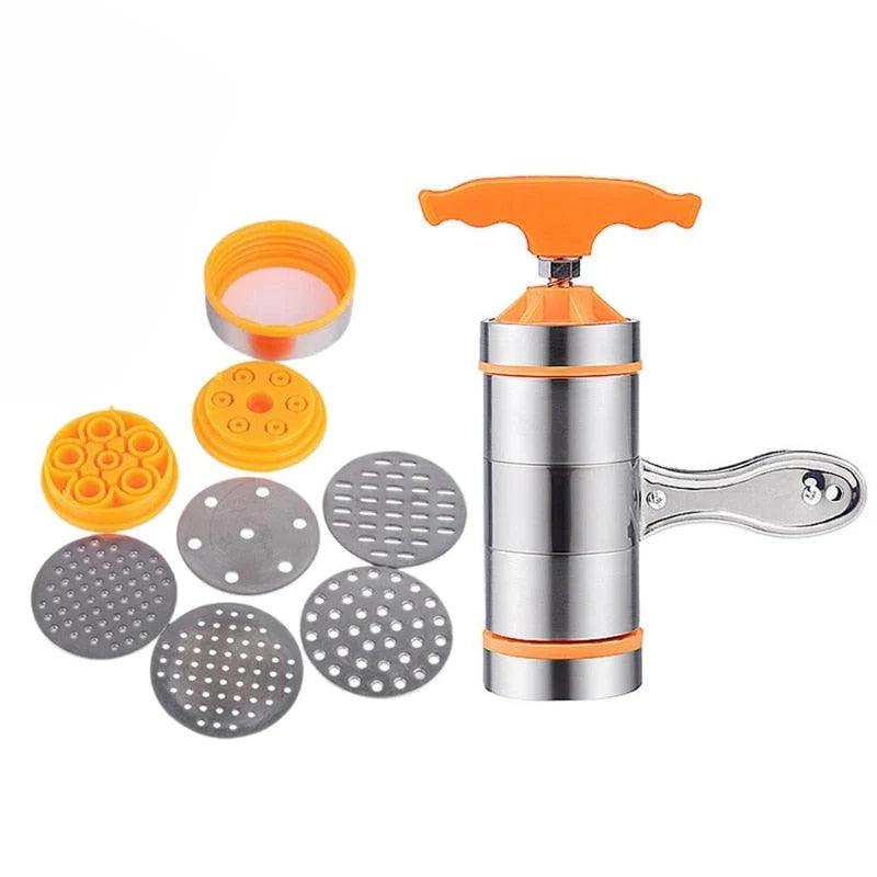 Pasta Maker Hand Crank Stainless Steel Rollers & Counter Clamp