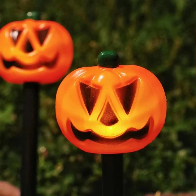 Pathway Lights Solar-Powered Pumpkin Set of 5