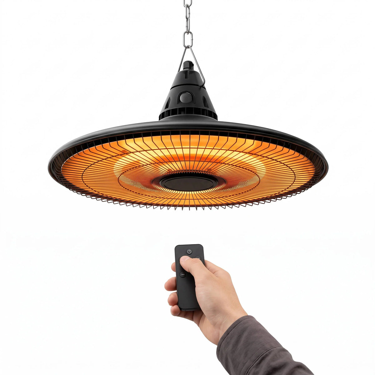 Patio Heater Hanging Infrared Remote Control Weather-Resistant
