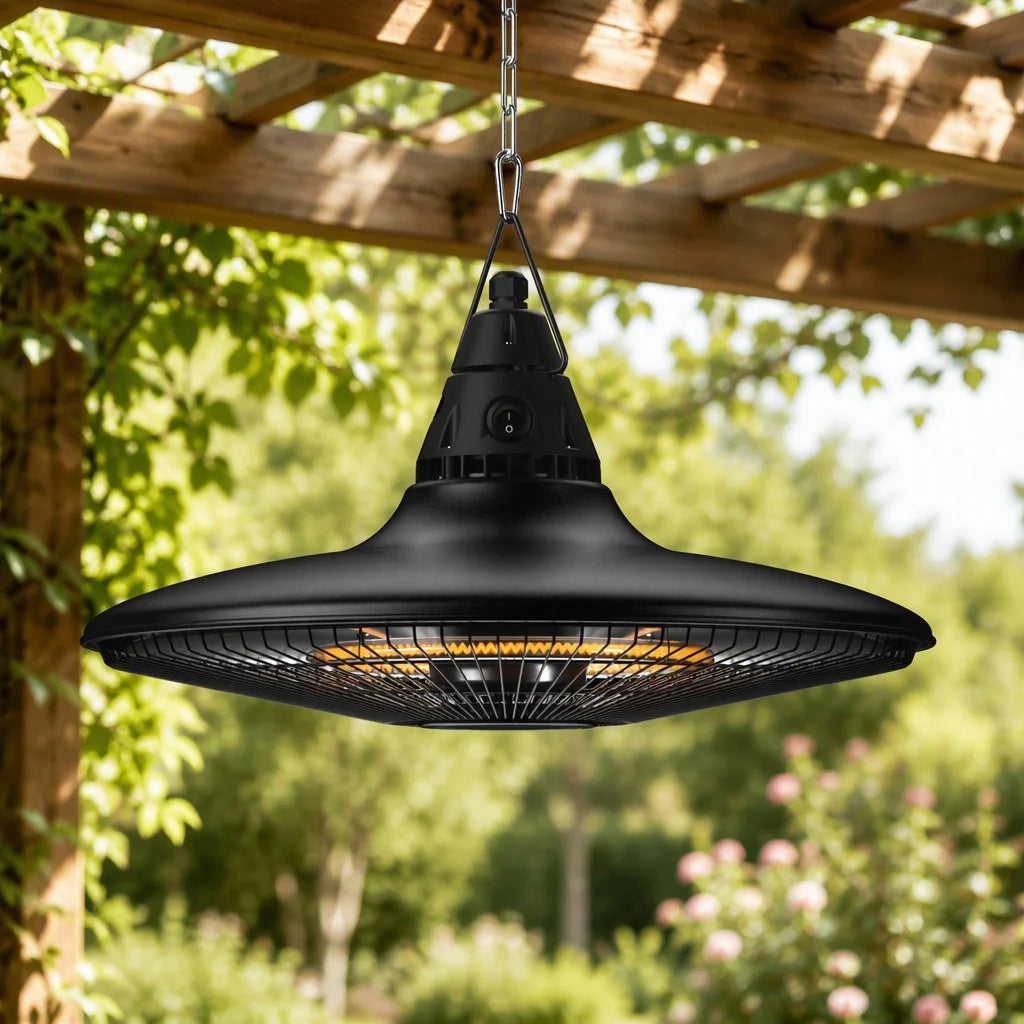 Patio Heater Hanging Infrared Remote Control Weather-Resistant