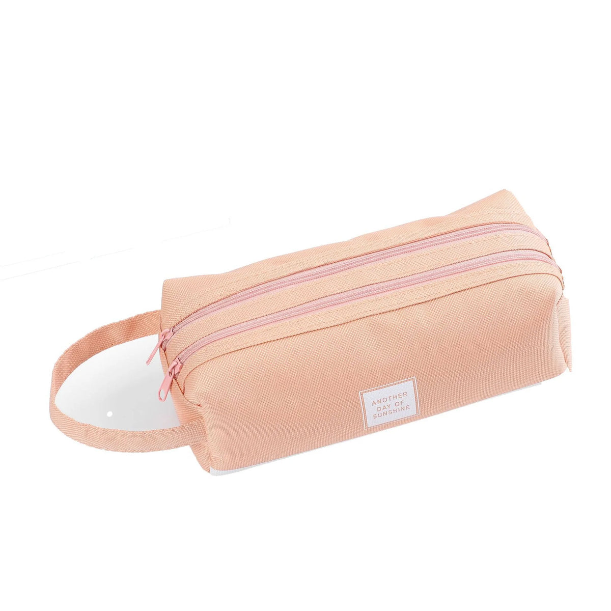 Pencil Case Multiple Compartments Durable Fabric Carry Handle