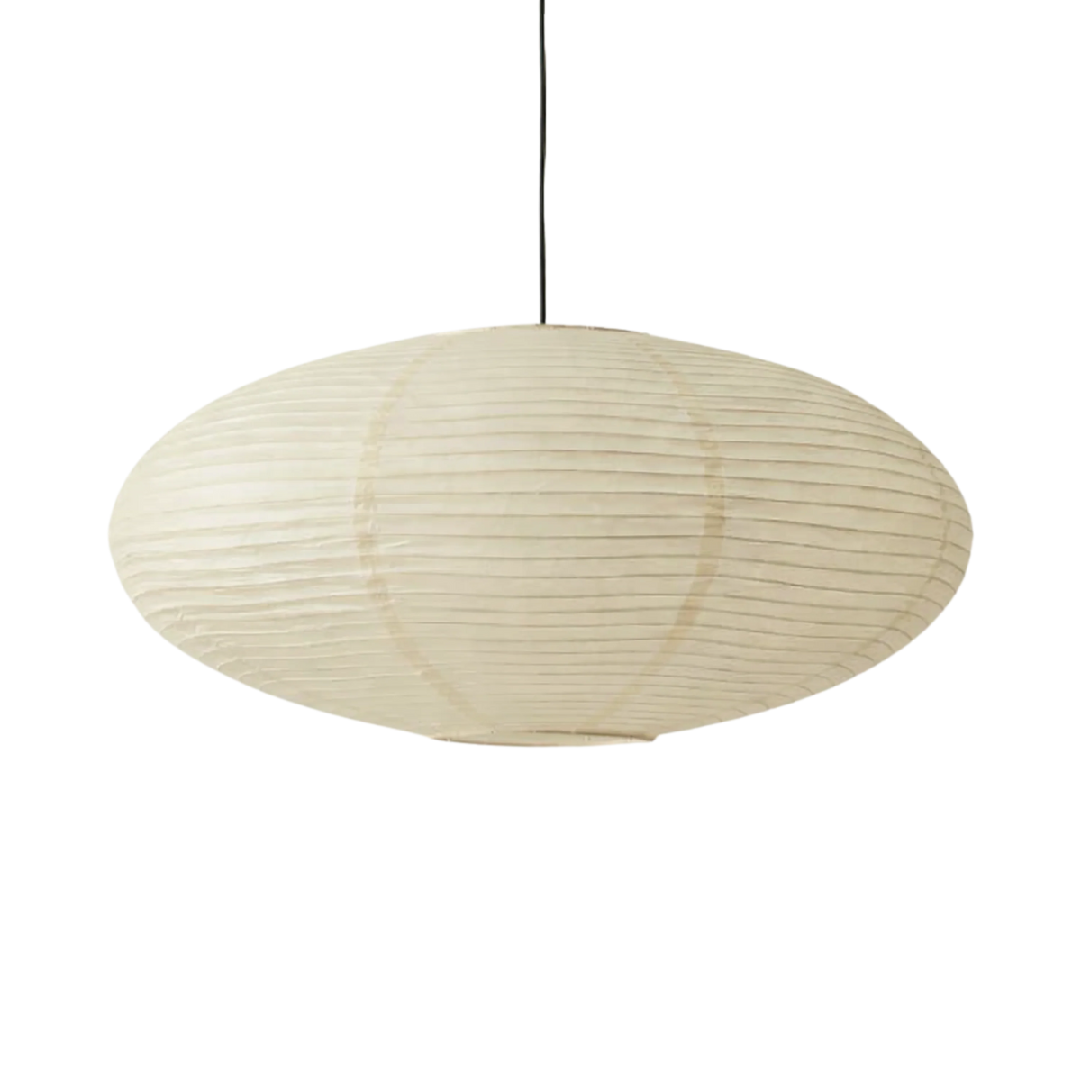 Pendant Light Cotton Paper Shade Adjustable Hanging Height Soft Diffused Lighting