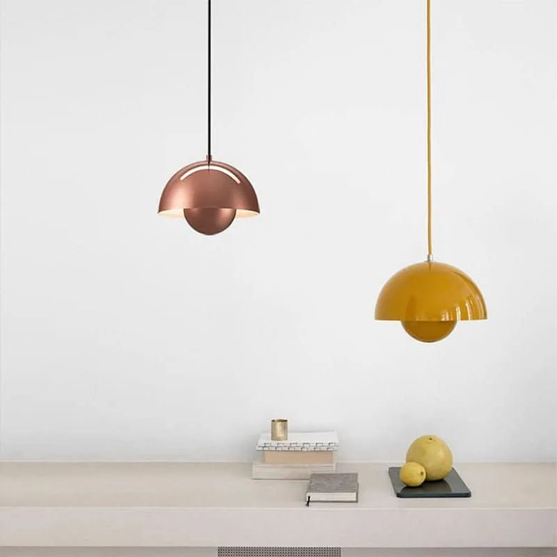 Pendant Light Flowerpot Design Soft Warm Glow Adjustable Cable