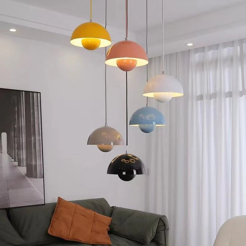 Pendant Light Flowerpot Design Soft Warm Glow Adjustable Cable