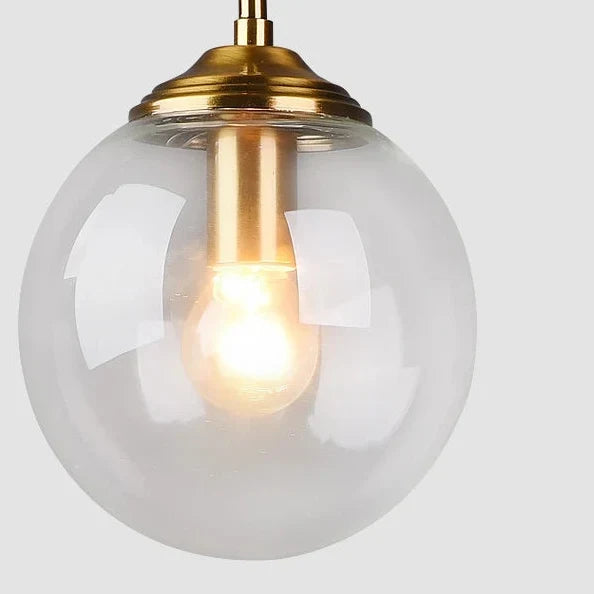 Pendant Light Glass And Metal Adjustable Cord
