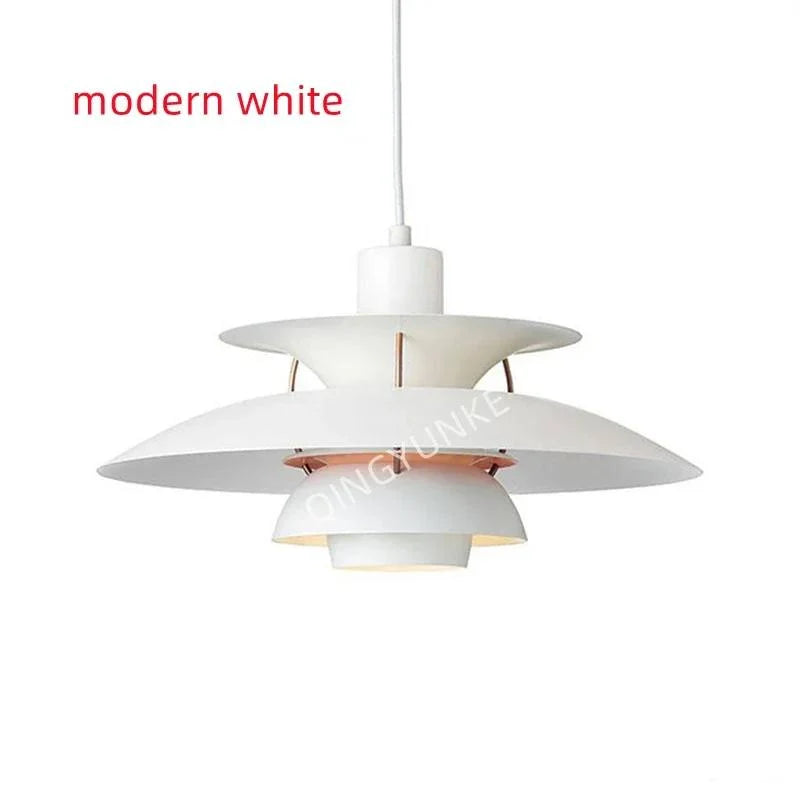 Pendant Light Metal Umbrella Design Adjustable Height