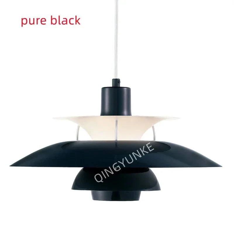 Pendant Light Metal Umbrella Design Adjustable Height