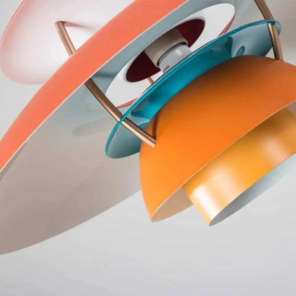 Pendant Light Metal Umbrella Design Adjustable Height