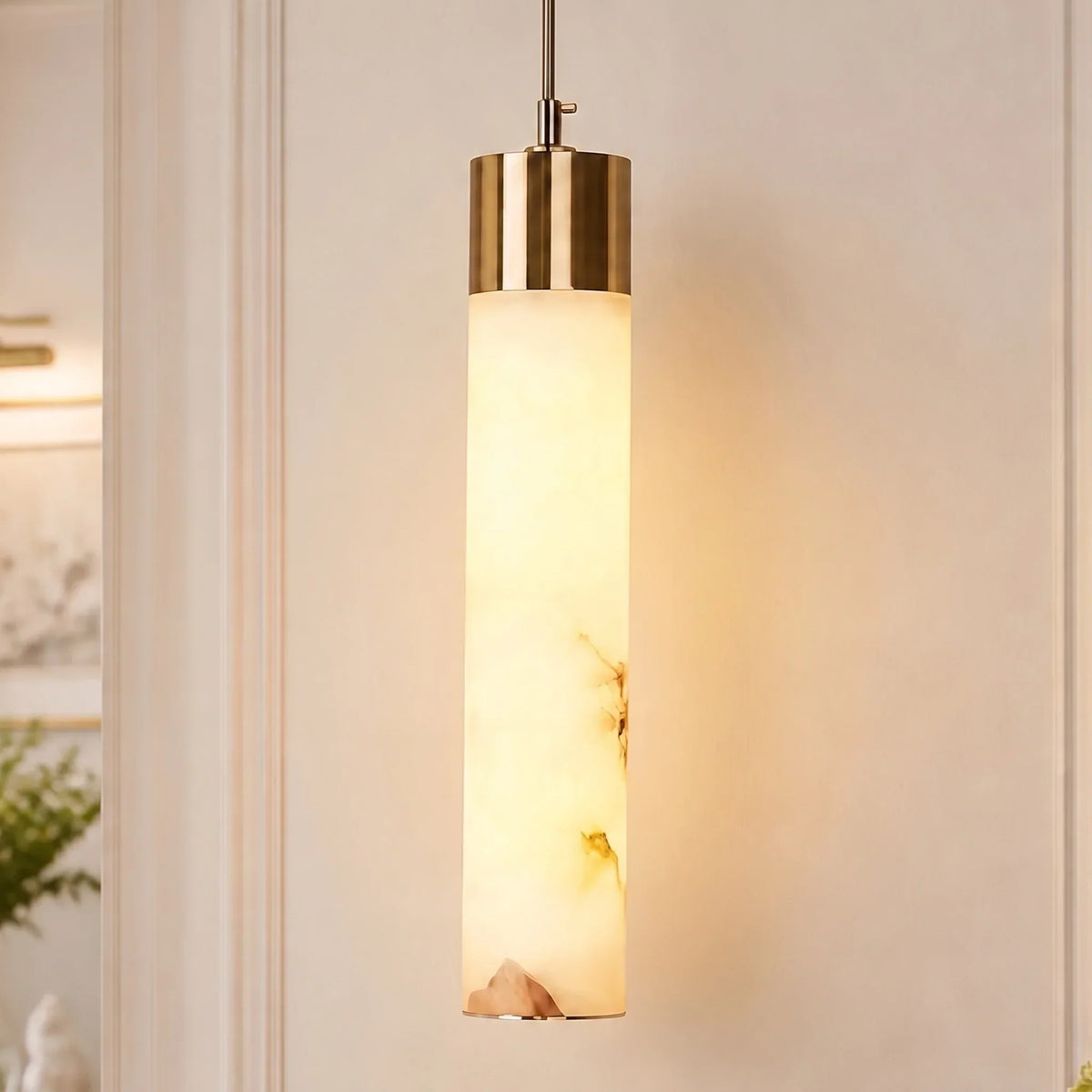 Pendant Light Natural Alabaster Dimmable Integrated LED