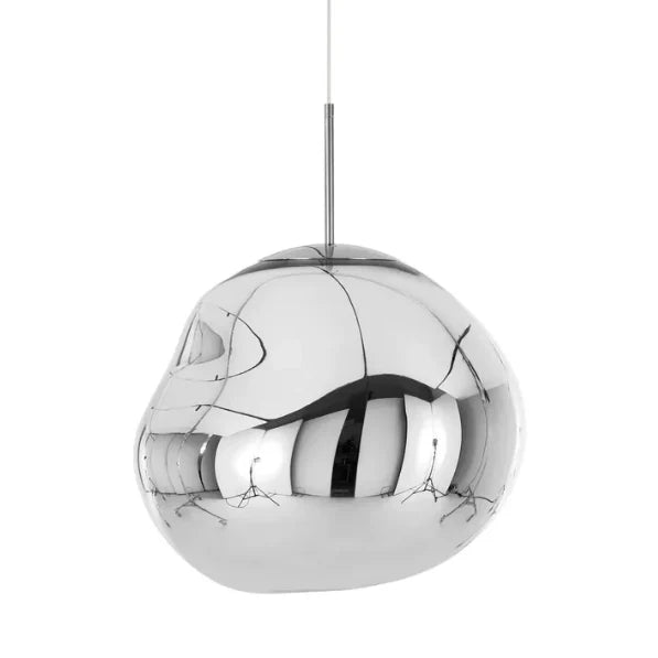 Pendant Light Sculptural Irregular Shade Metal & Acrylic
