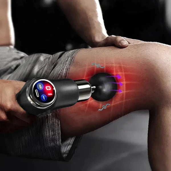 Percussion Massager 32 Speed Settings 4 Interchangeable Heads