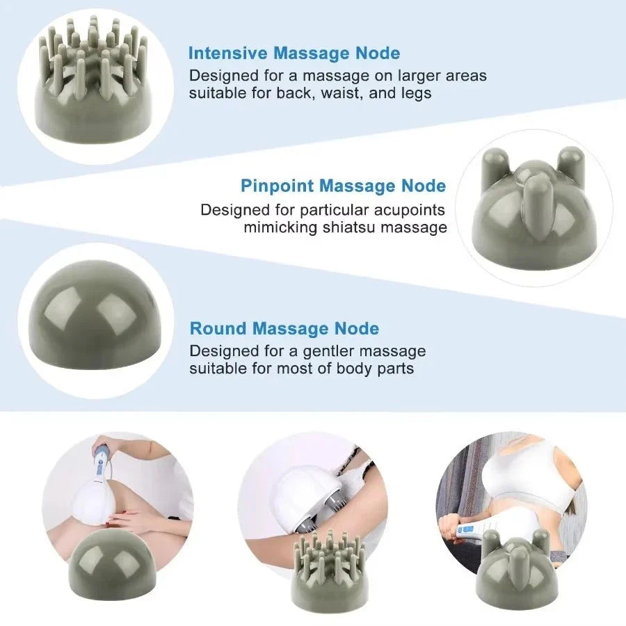 Percussion Massager Dual Motor Adjustable Speed Compact Design