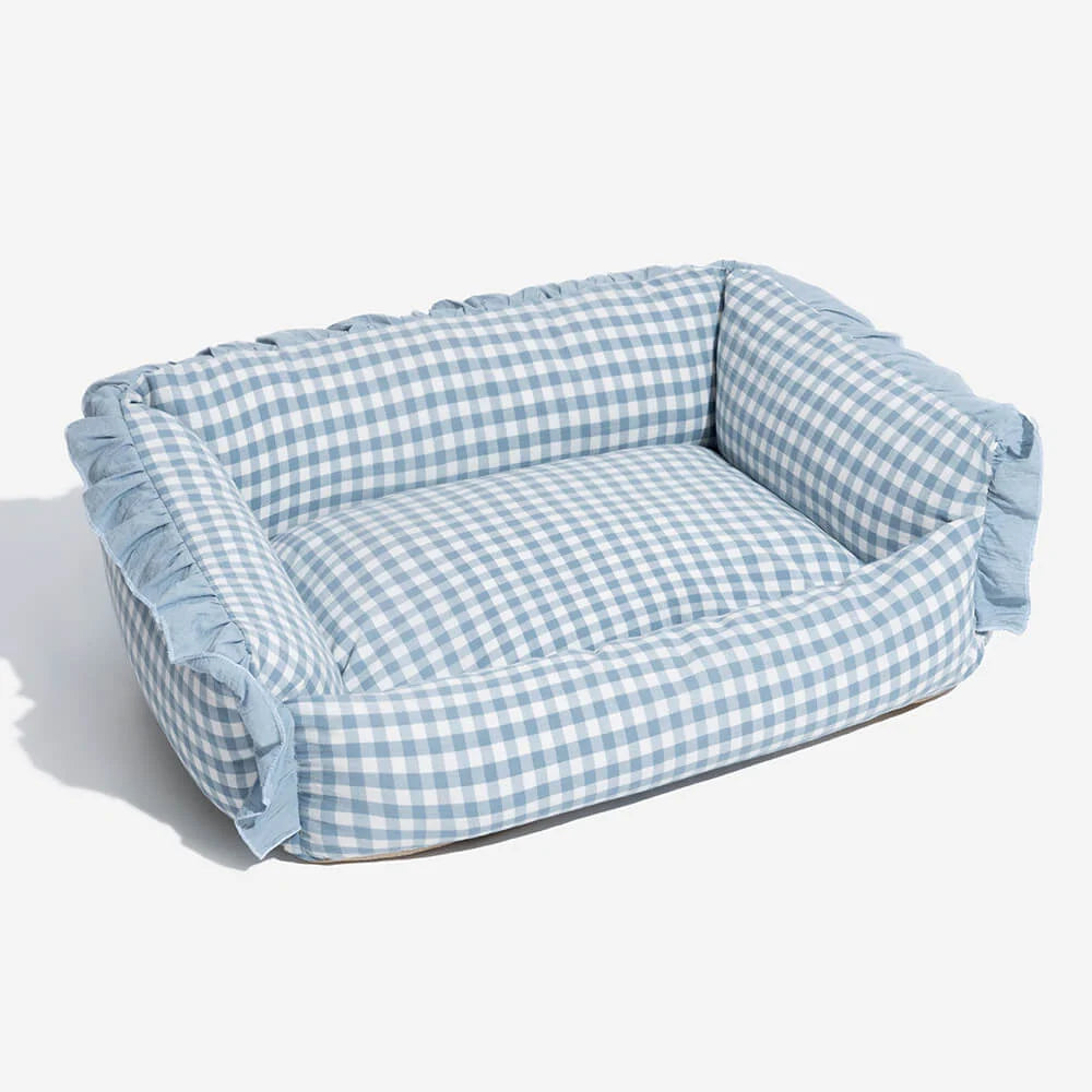 Pet Bed Cotton Raised Edge Machine-Washable Cover