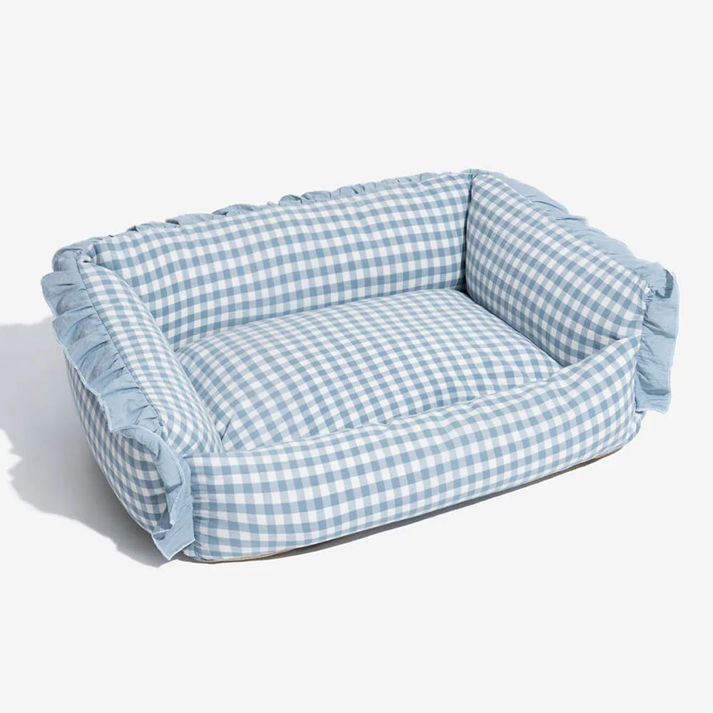 Pet Bed Cotton Raised Edge Machine-Washable Cover