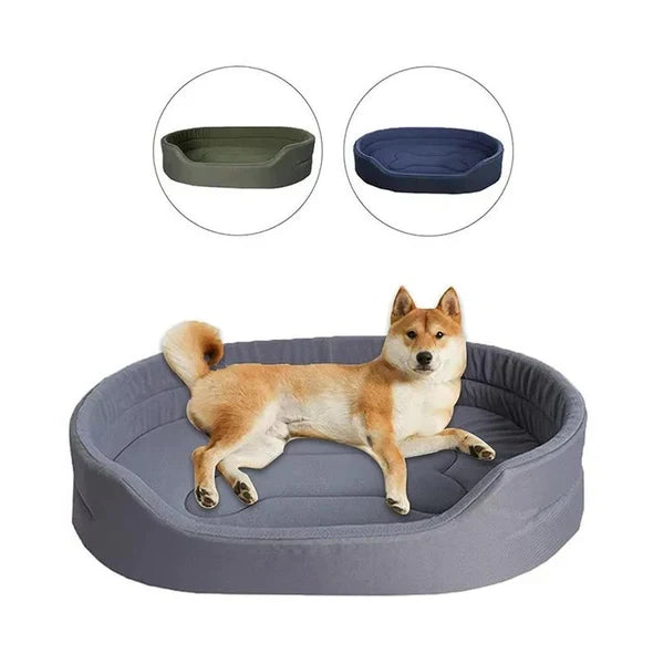 Pet Bed Recycled Fabric Soft Supportive Removable Washable Cover