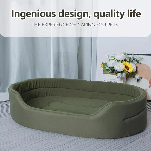 Pet Bed Recycled Fabric Soft Supportive Removable Washable Cover