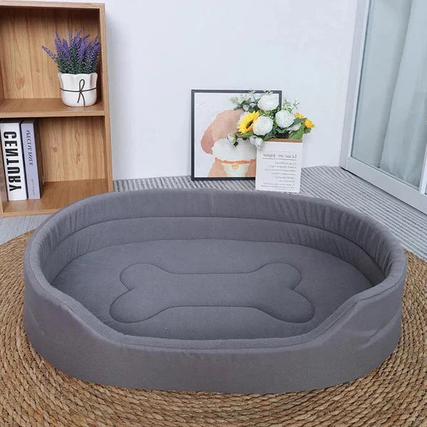 Pet Bed Recycled Fabric Soft Supportive Removable Washable Cover