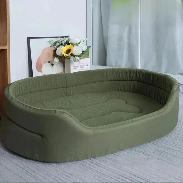 Pet Bed Recycled Fabric Soft Supportive Removable Washable Cover