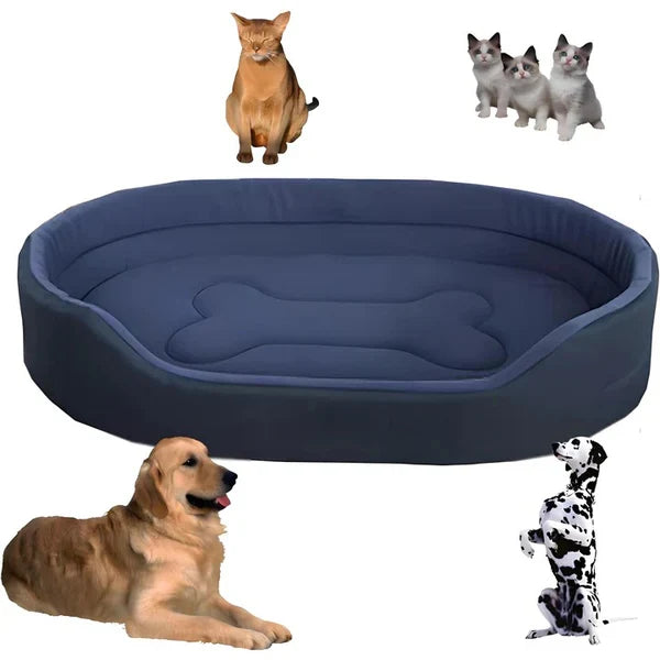 Pet Bed Recycled Fabric Soft Supportive Removable Washable Cover