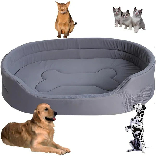Pet Bed Recycled Fabric Soft Supportive Removable Washable Cover