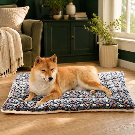 Pet Blanket Double-Brushed Coral Fleece Machine-Washable Furniture Protector