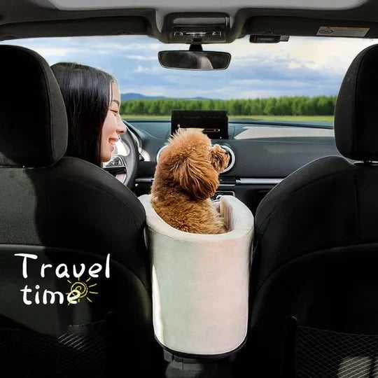 Pet Car Seat Armrest-Mounted Four-Sided Support Safety Lanyard