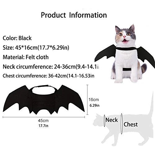 Pet Costume Wings Lightweight Felt Adjustable Straps