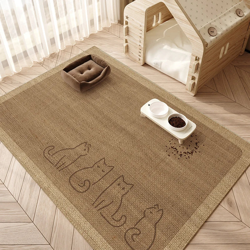 Pet Feeding Mat Non-Slip Machine-Washable Surface