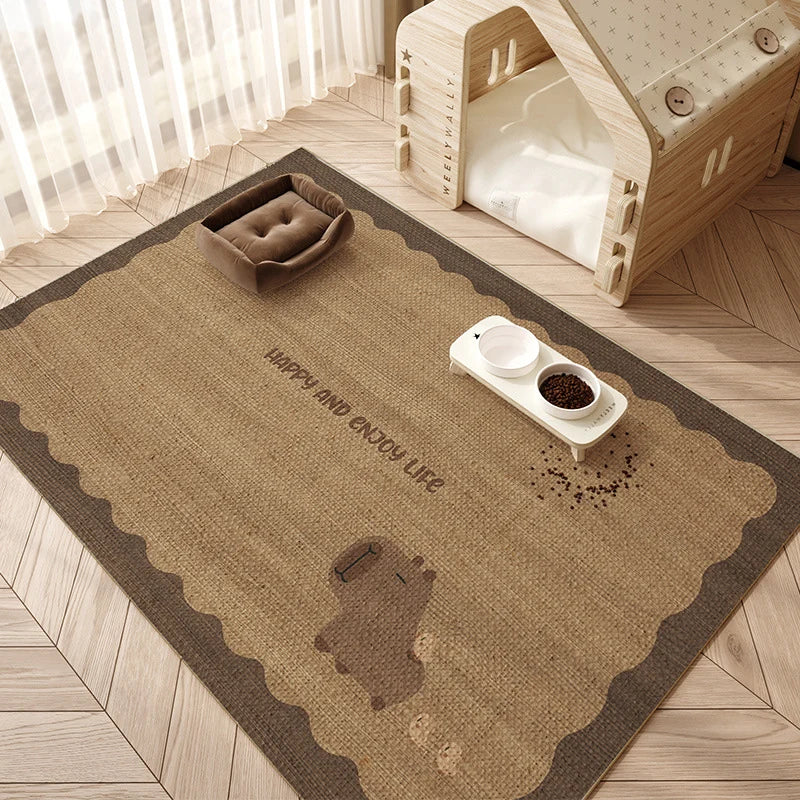 Pet Feeding Mat Non-Slip Machine-Washable Surface