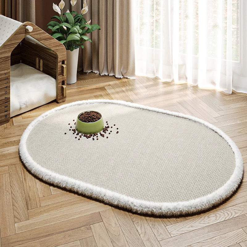 Pet Feeding Mat Soft Textured Non-Slip Easy-Clean