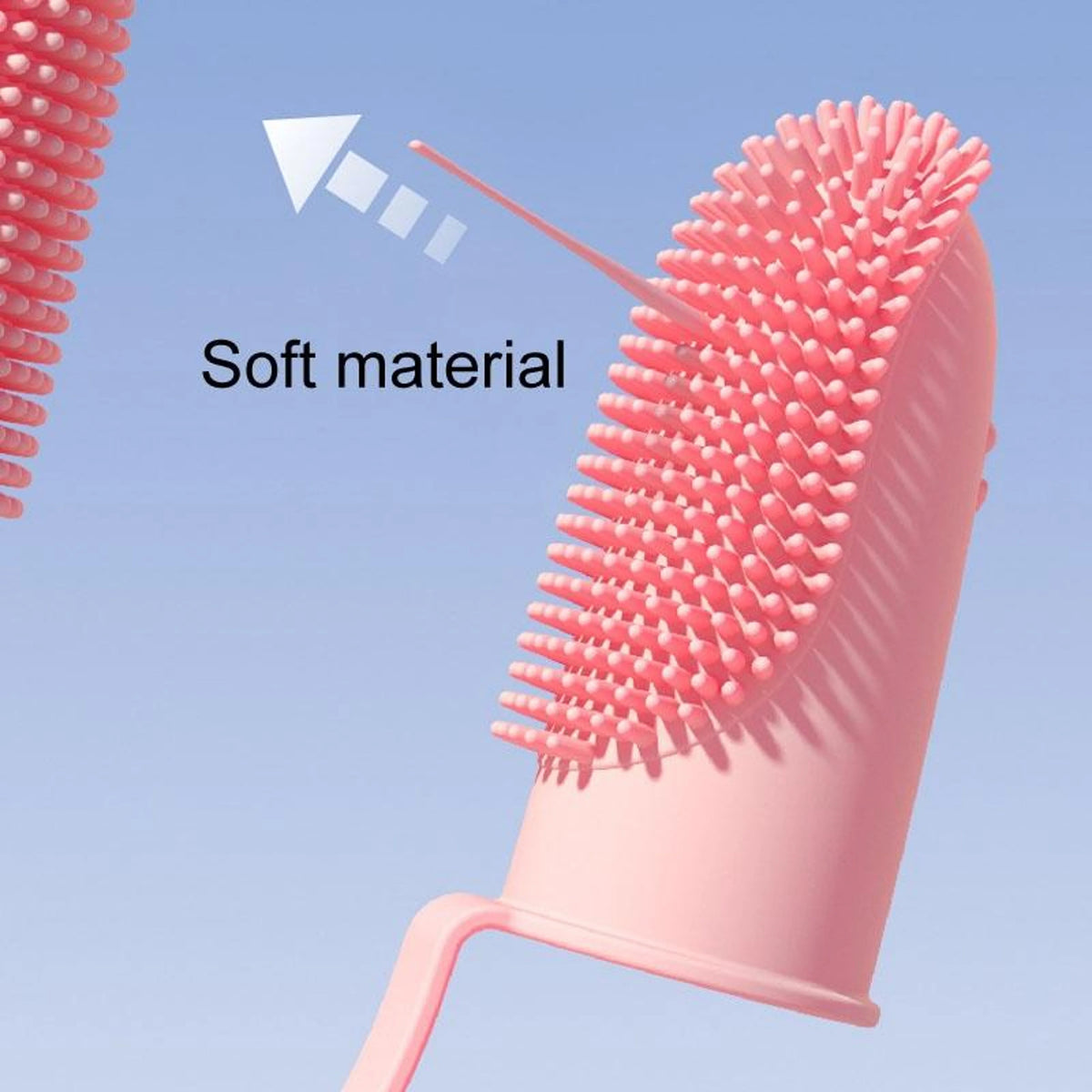 Pet Finger Toothbrush Dual-Finger 800+ Soft Bristles