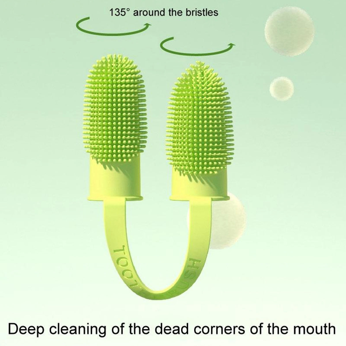Pet Finger Toothbrush Dual-Finger 800+ Soft Bristles