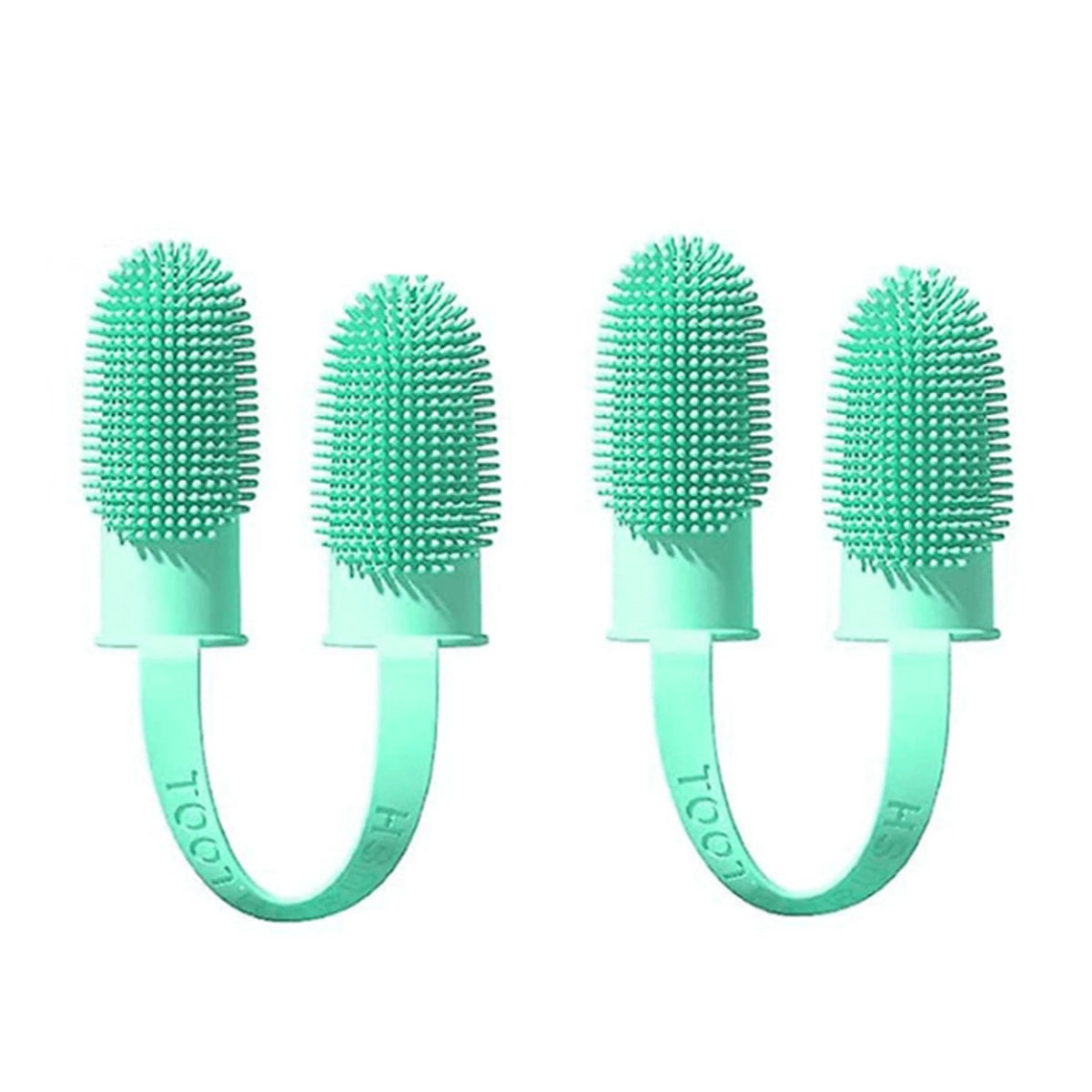 Pet Finger Toothbrush Dual-Finger 800+ Soft Bristles