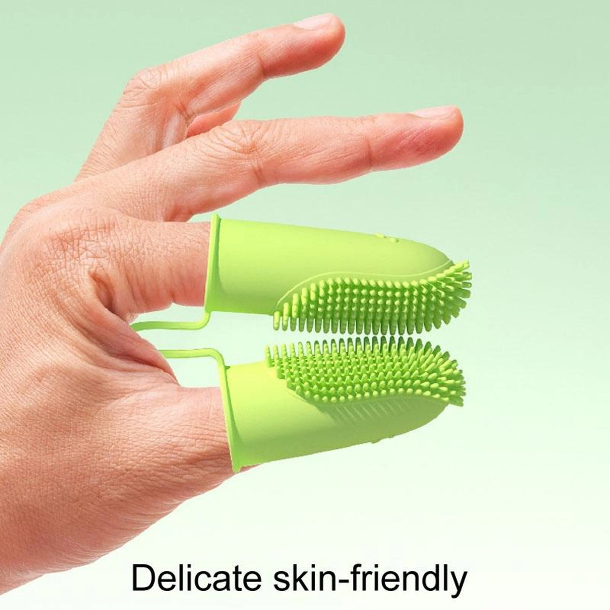 Pet Finger Toothbrush Dual-Finger 800+ Soft Bristles