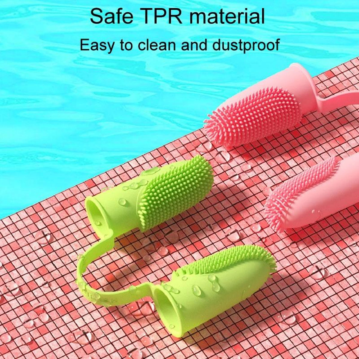 Pet Finger Toothbrush Dual-Finger 800+ Soft Bristles