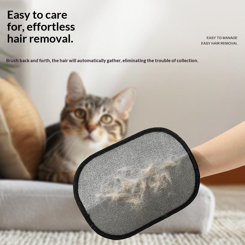Pet Grooming Gloves Double-Sided Washable Reusable