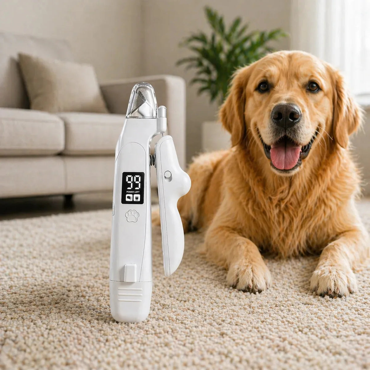Pet Nail Clipper & Grinder 2-In-1 LED Rechargeable