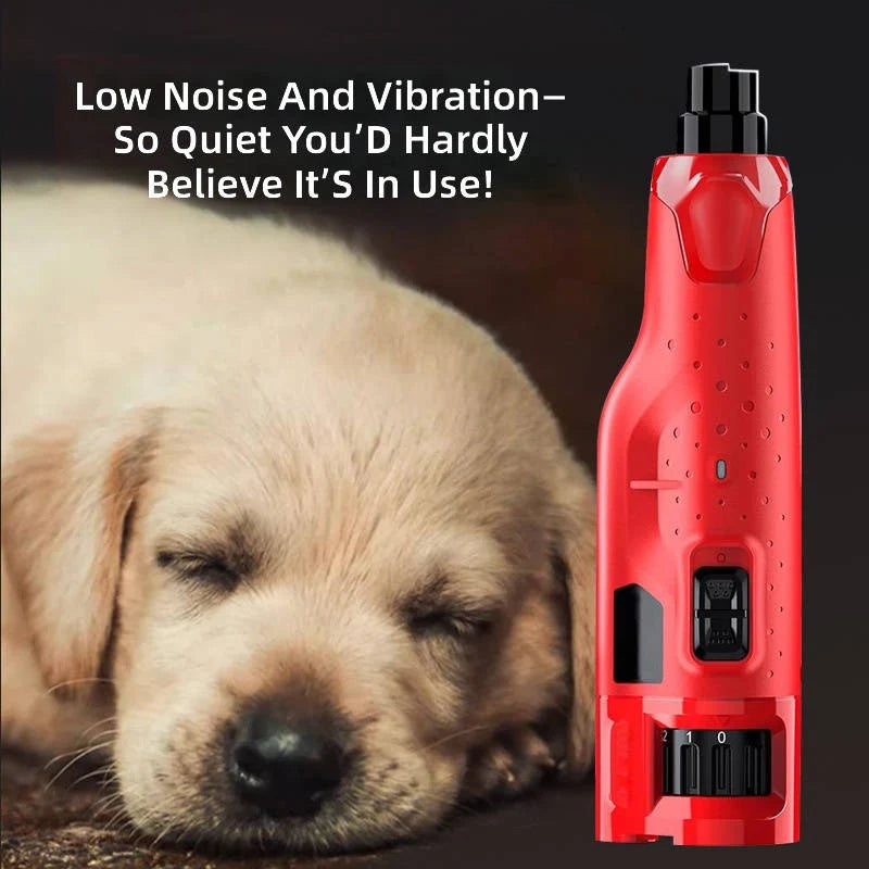 Pet Nail Grinder Dual LED Dustproof Low-Noise