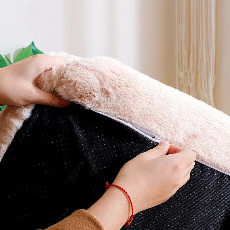 Pet Sofa Ergonomic Raised Edge Removable Machine-Washable Cover