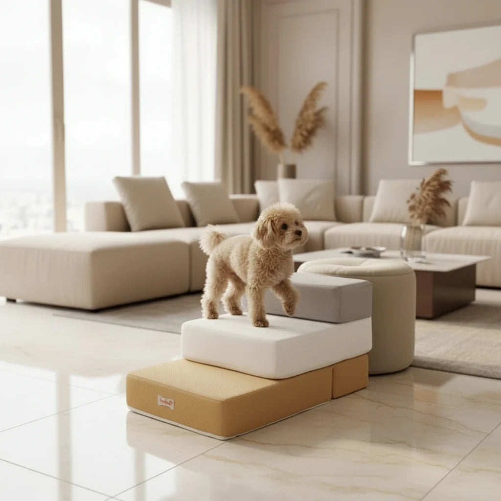 Pet Stairs Two-Step Soft Padded Non-Slip