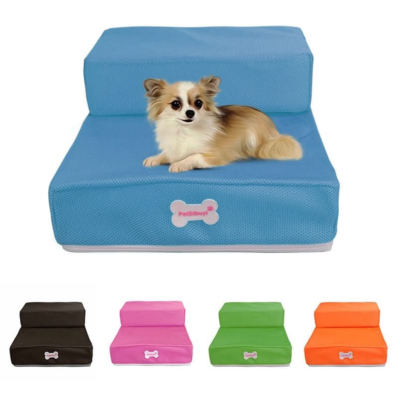 Pet Stairs Two-Step Soft Padded Non-Slip