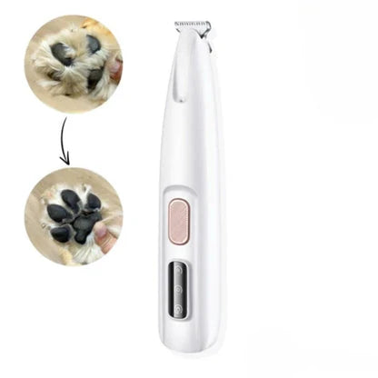 Pet Trimmer Quiet Motor Ceramic Blade LED Light